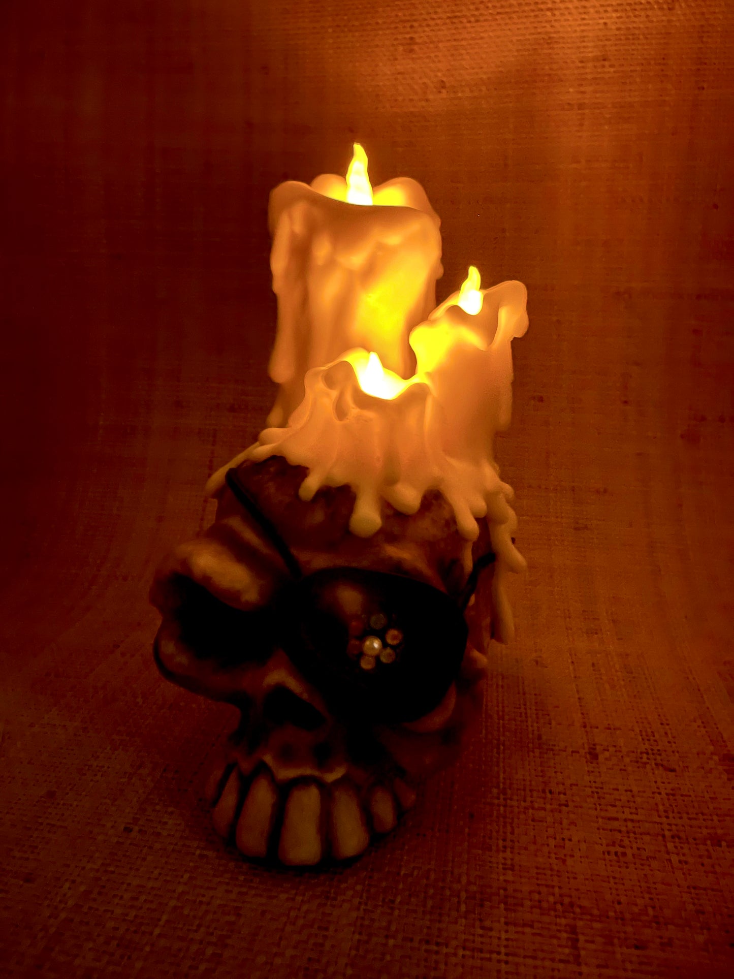 Zombie Candle Skull
