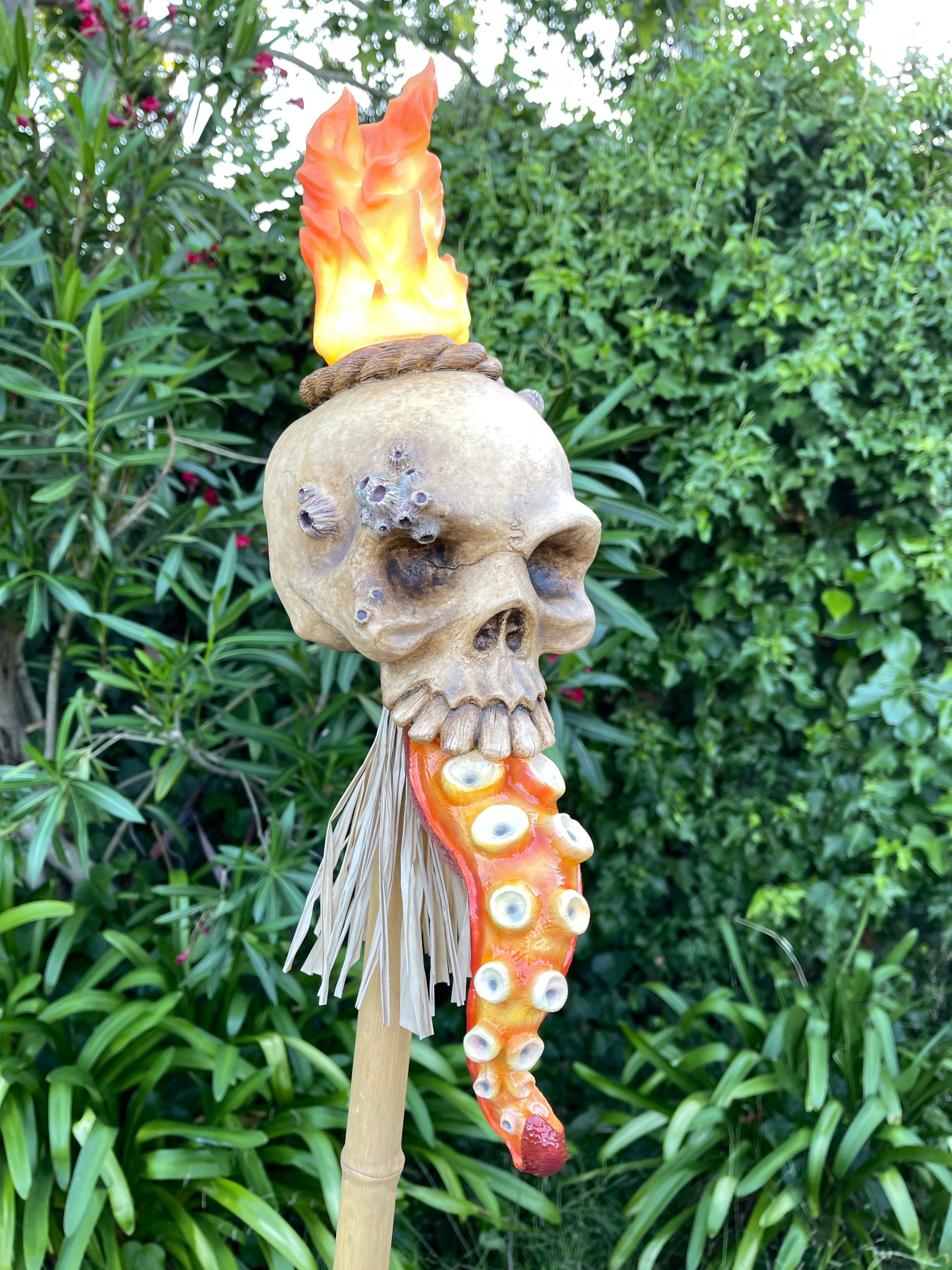 Flamed Tentacle Skull – Kara Kent Designs